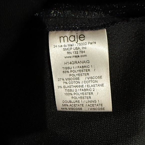 Maje Granaig Two Tone Flared Dress - Picture 4 of 4